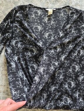 H&M Floral Wrap Top - S